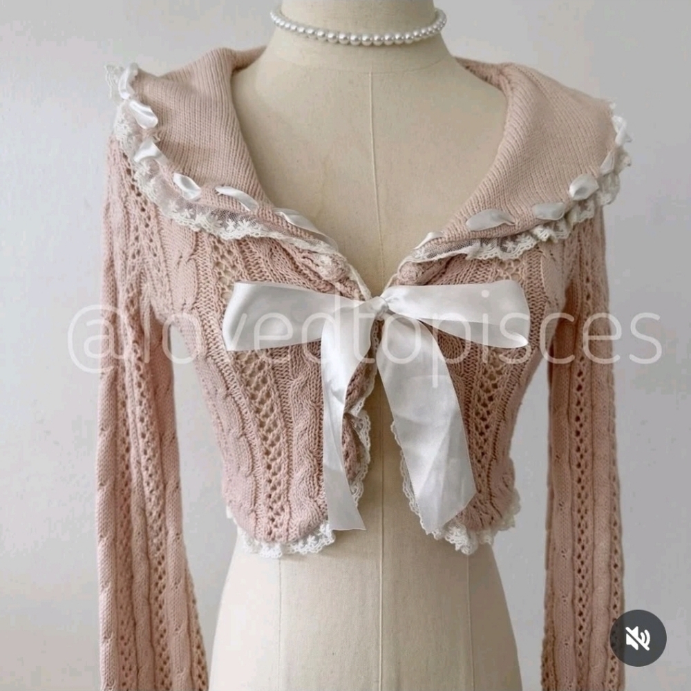 Liz Lisa "DOLLY SHOUJO" Cardi RARE HIMEKAJI COQUETTE COSPLAY GYARU SAILOR XS/S - Picture 12 of 12